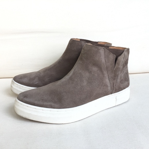 Seychelles suede high top sneaker bootie - 10